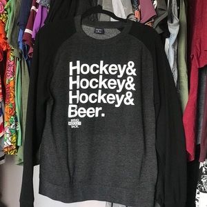Black and Grey Hockey Pullover